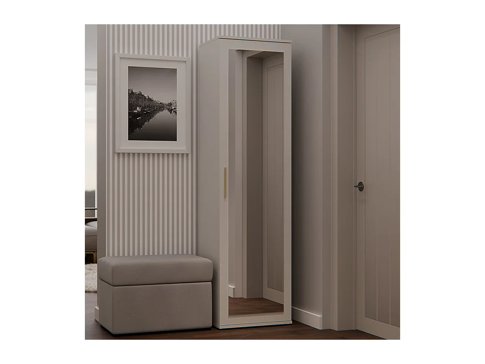 Armadio guardaroba per ingresso beige MIT4