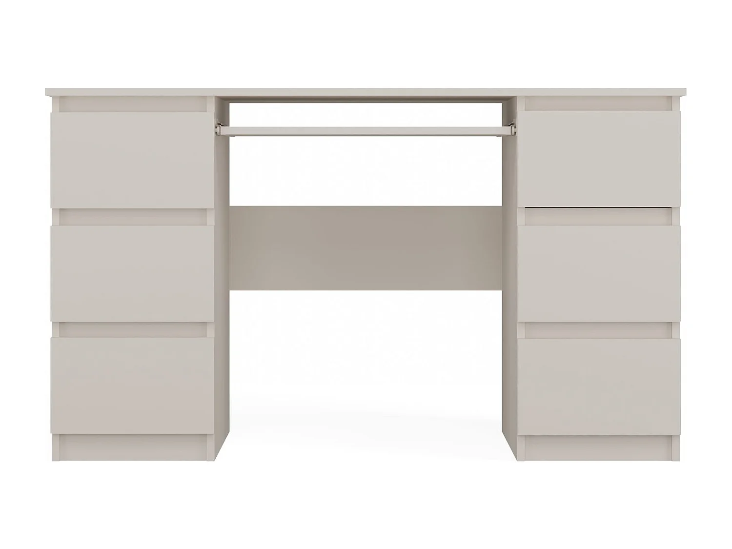 Scrivania moderna con cassetti 130x76x51 cm cashmere SCT2