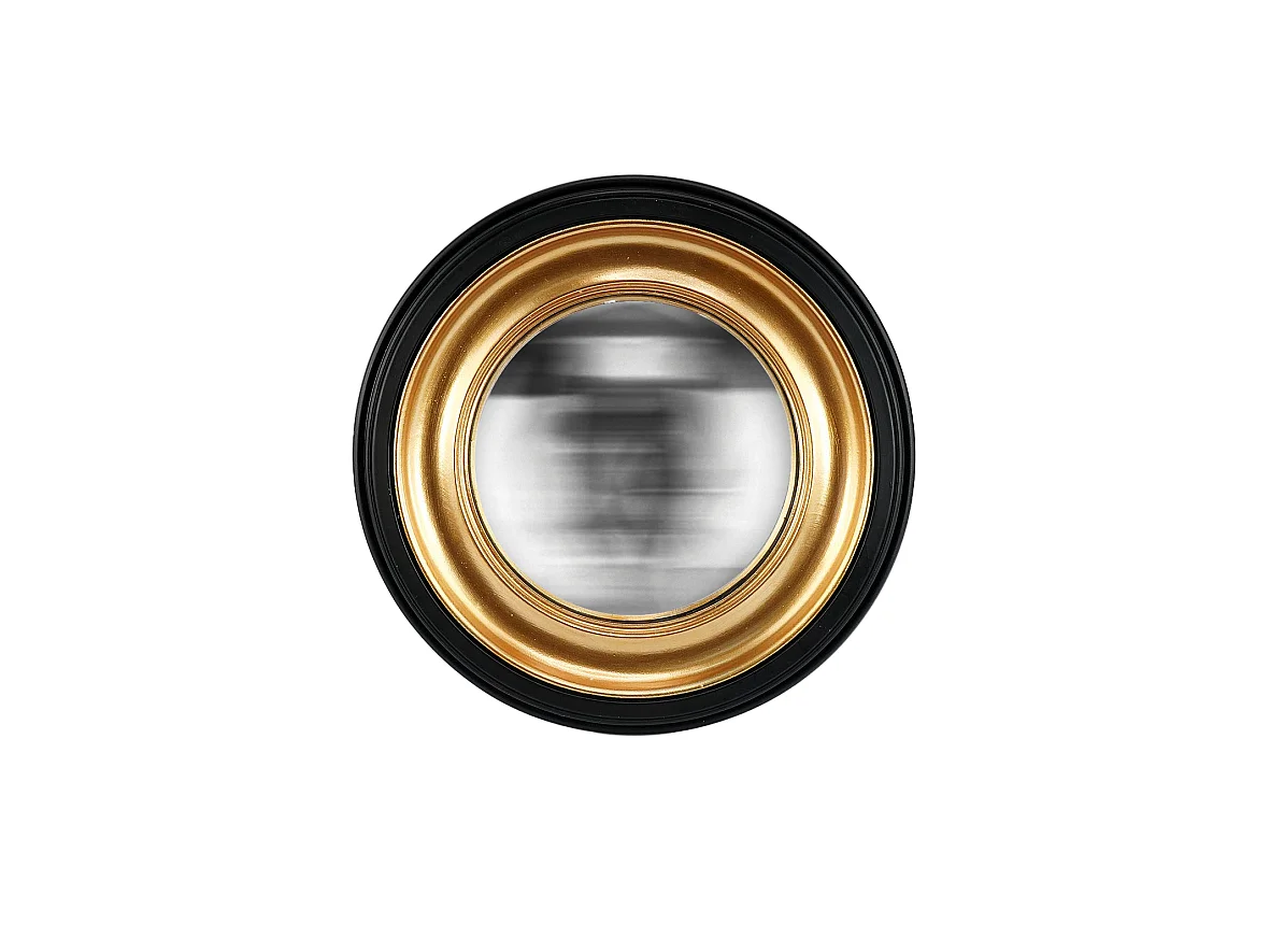 Miroir convexe doré 29,2cm