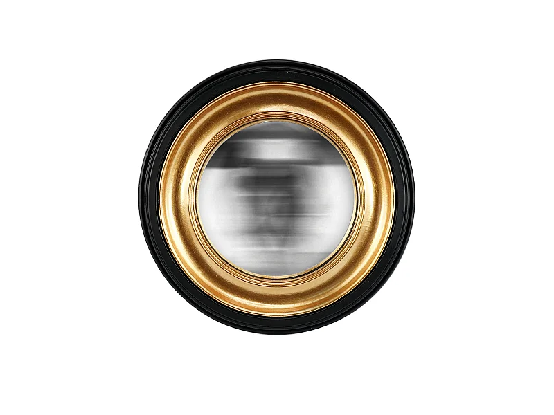 Miroir convexe doré 29,2cm