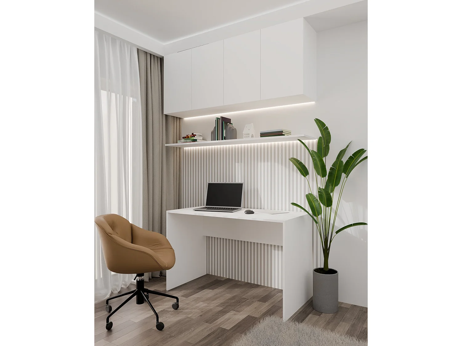 Scrivania moderna 120x76x50 cm design semplice bianco SCT6
