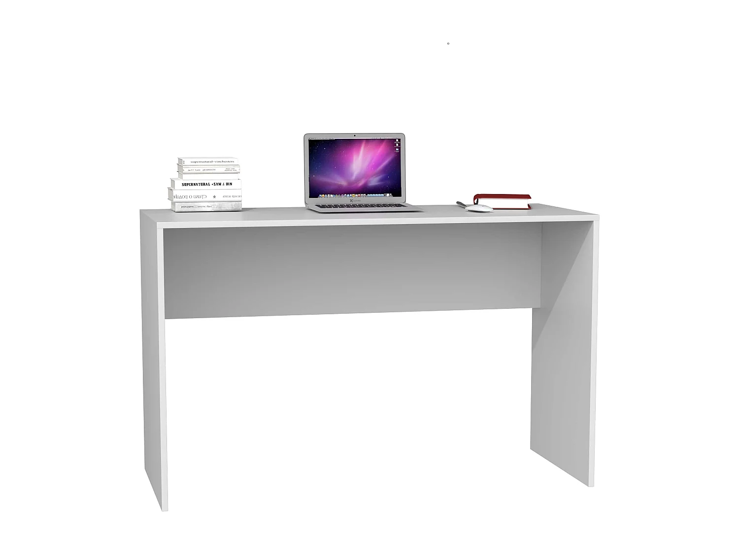 Scrivania moderna 120x76x50 cm design semplice bianco SCT6