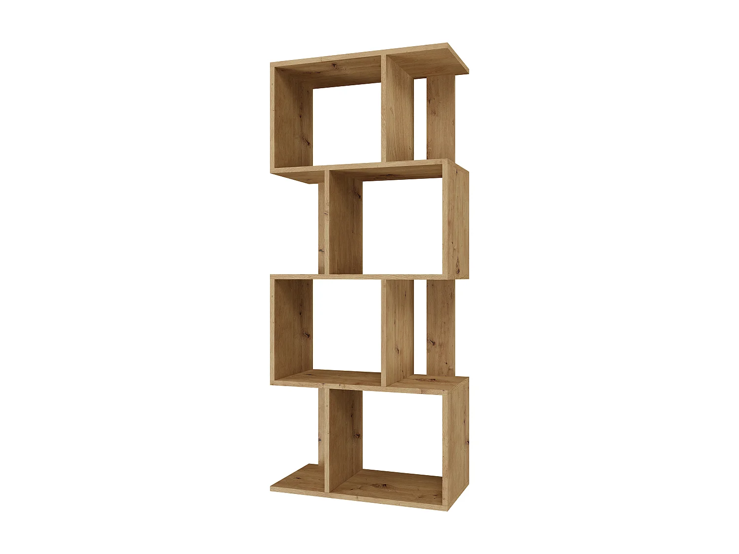 Libreria moderna 59,5x140x30 cm rovere naturale LBT9