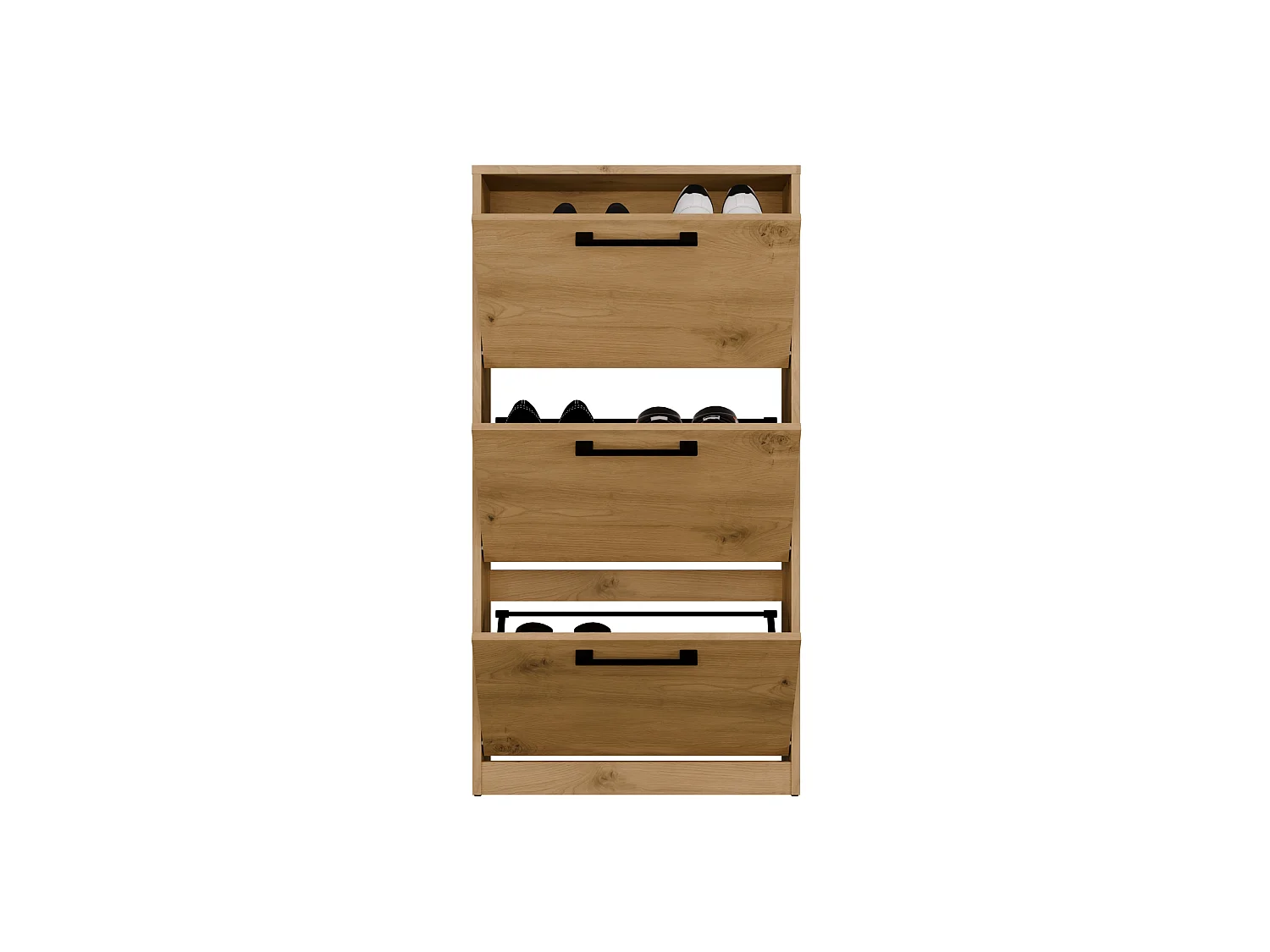 Scarpiera moderna 60x116x28 cm rovere SCAT3