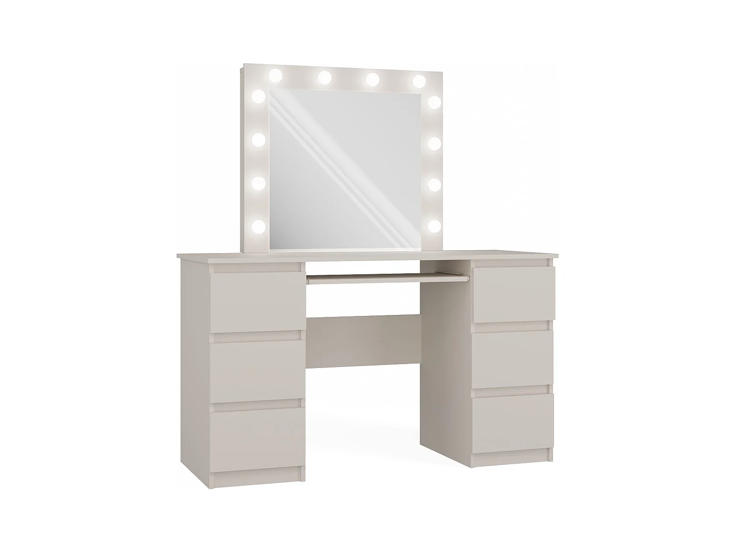 Toeletta da trucco moderna con specchio beige TOT3