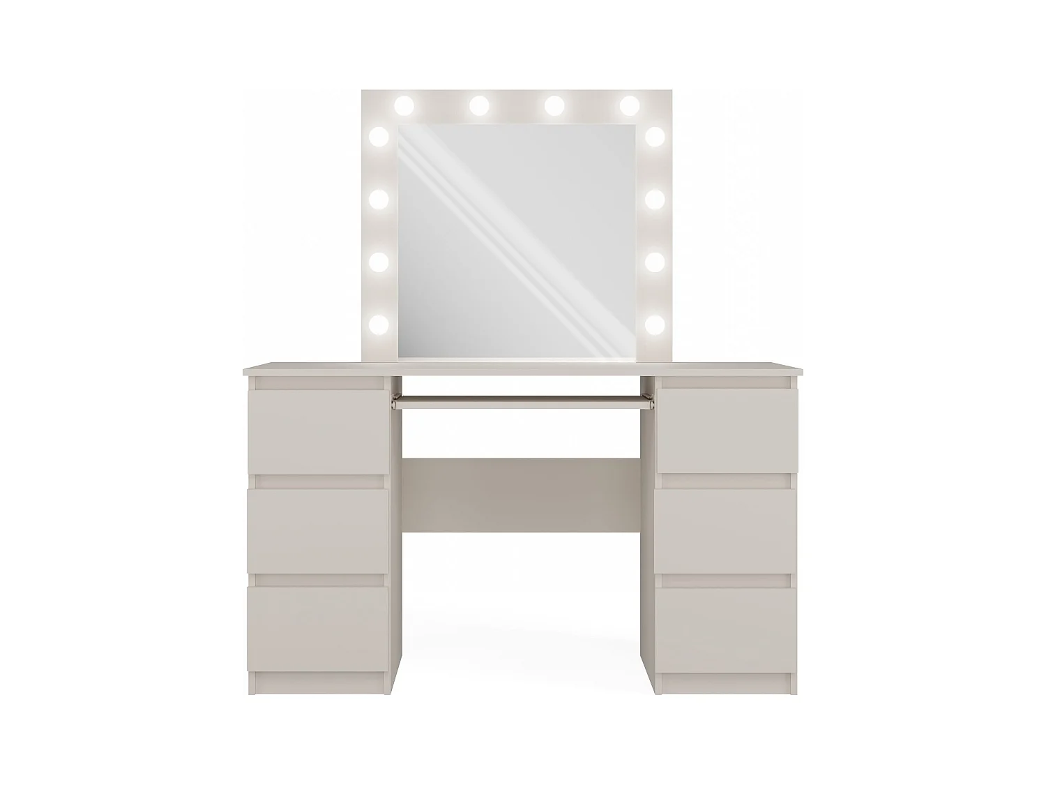 Toeletta da trucco moderna con specchio beige TOT3