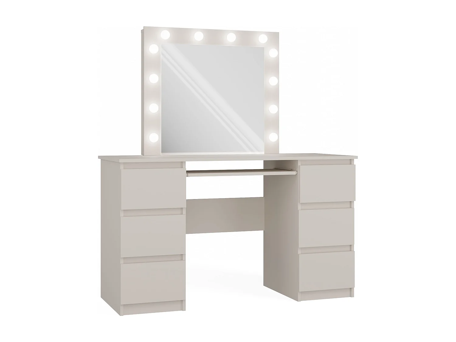 Toeletta da trucco moderna con specchio beige TOT3