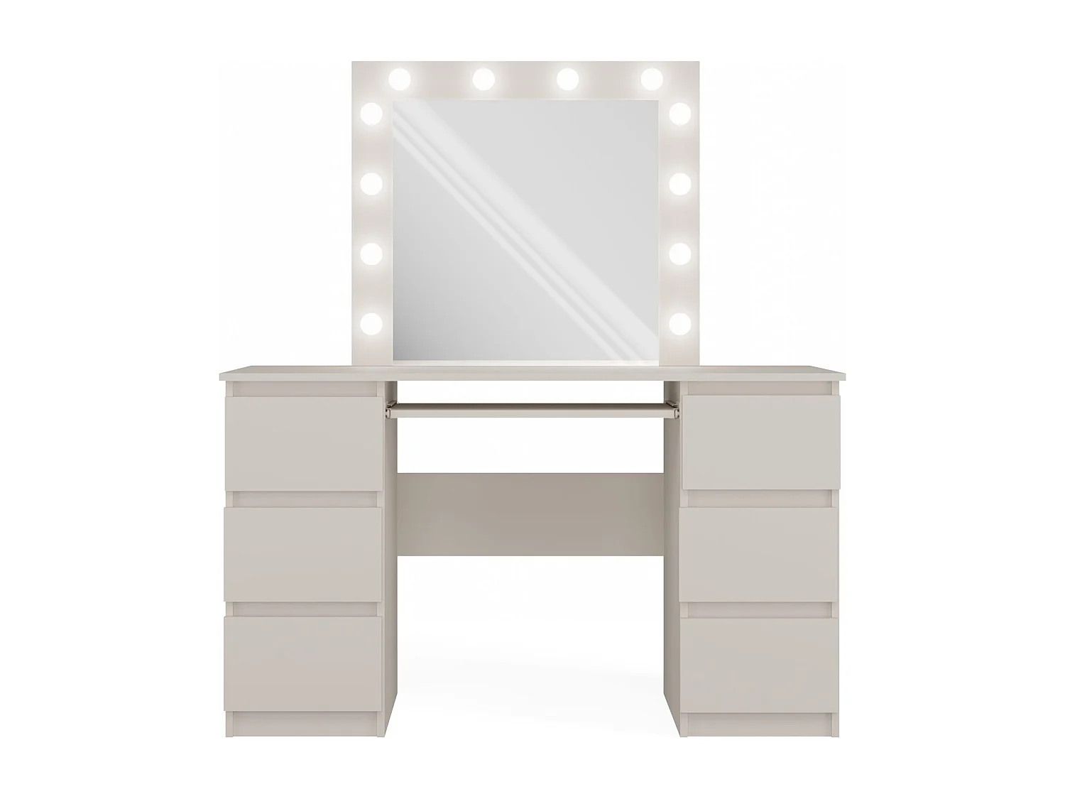 Toeletta da trucco moderna con specchio beige TOT3