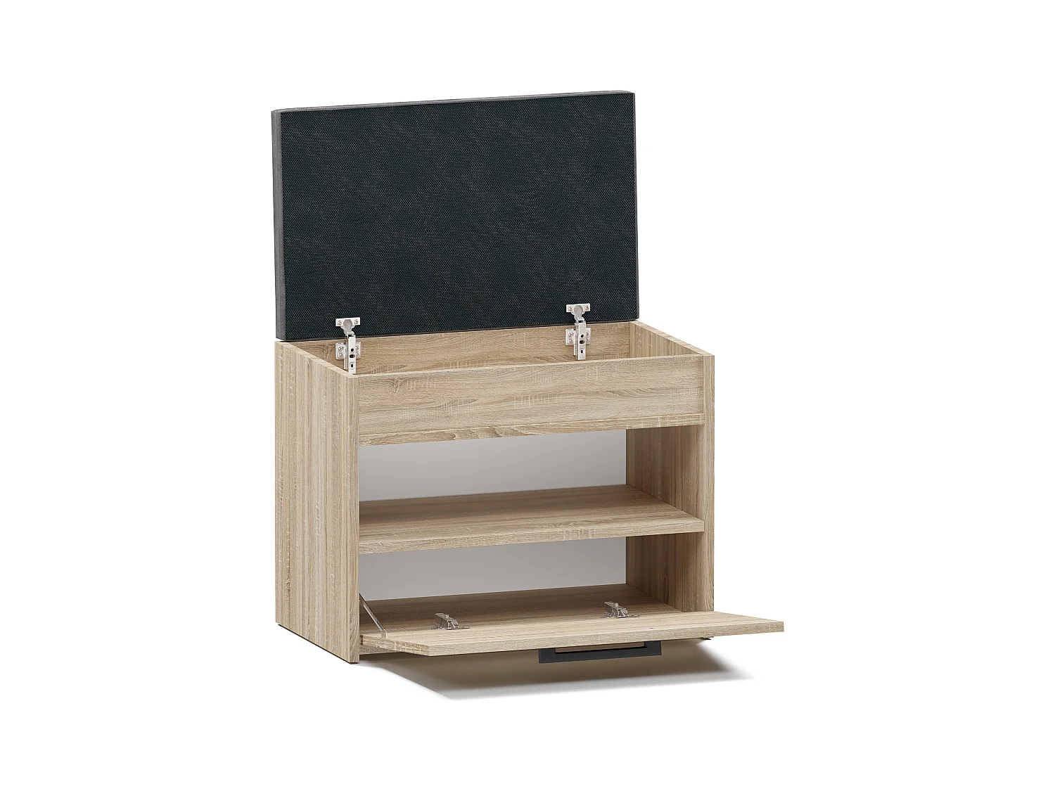 Scarpiera con panca 60x49x35 cm rovere chiaro SCAT7