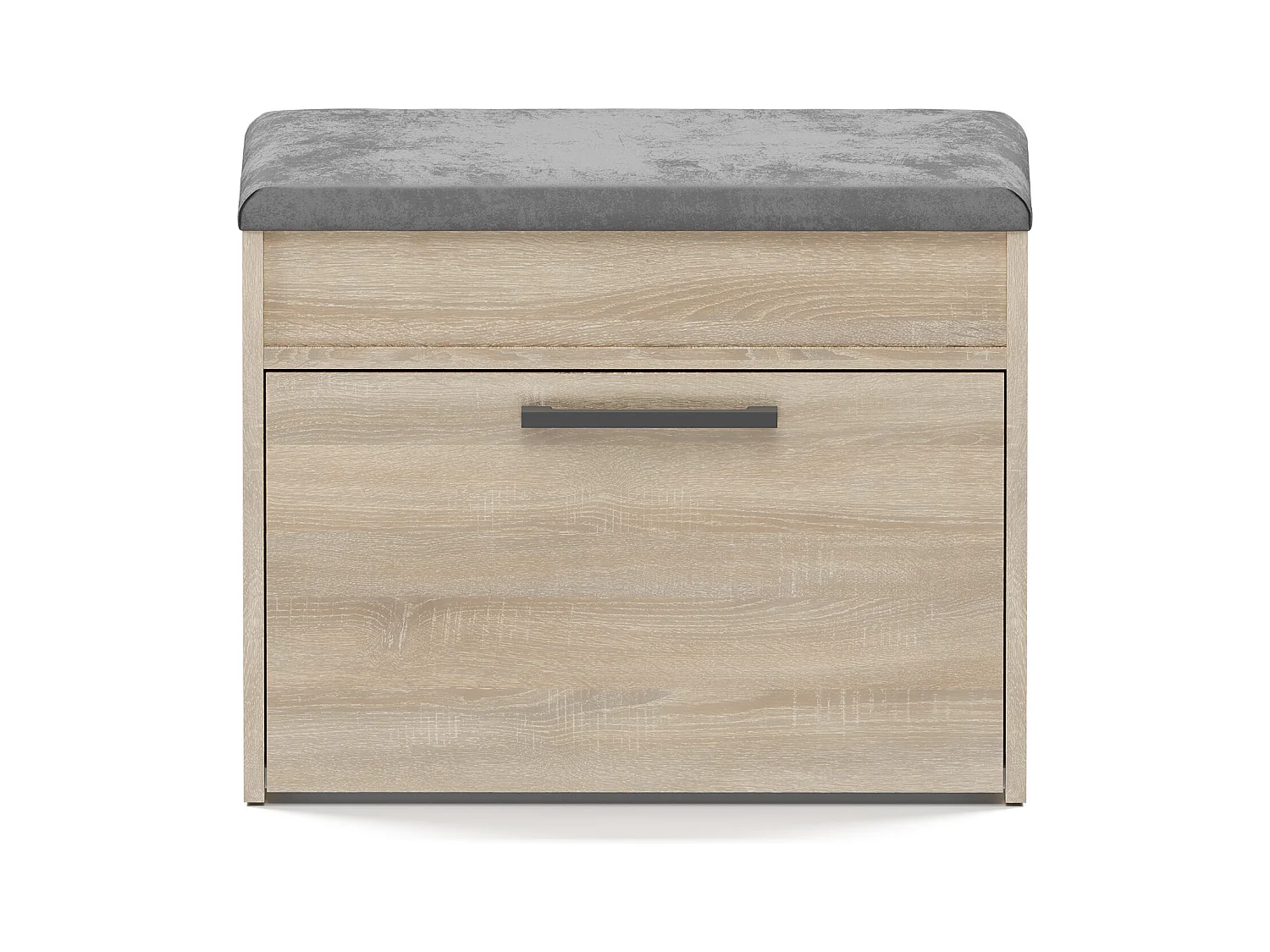 Scarpiera con panca 60x49x35 cm rovere chiaro SCAT7