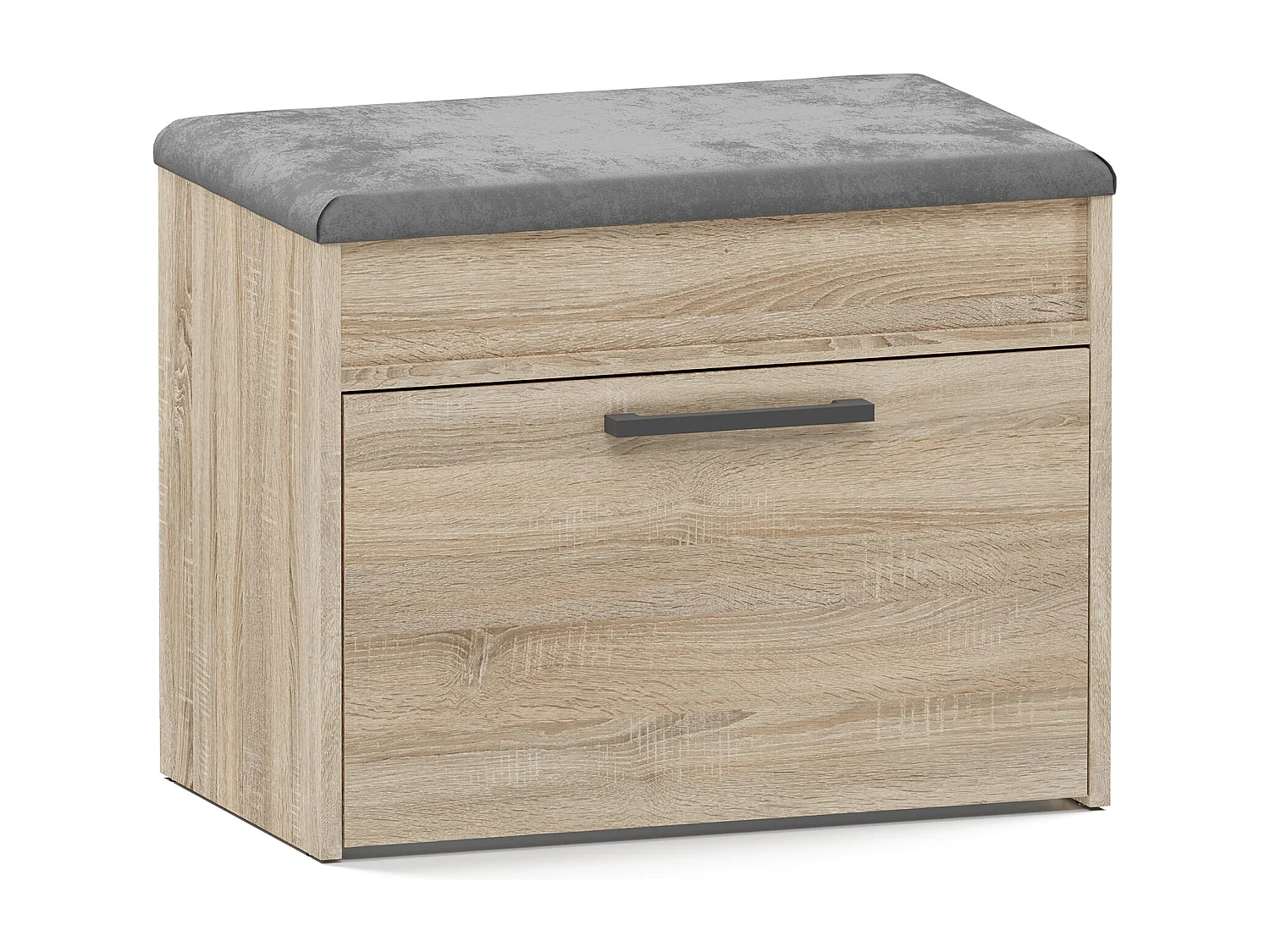 Scarpiera con panca 60x49x35 cm rovere chiaro SCAT7