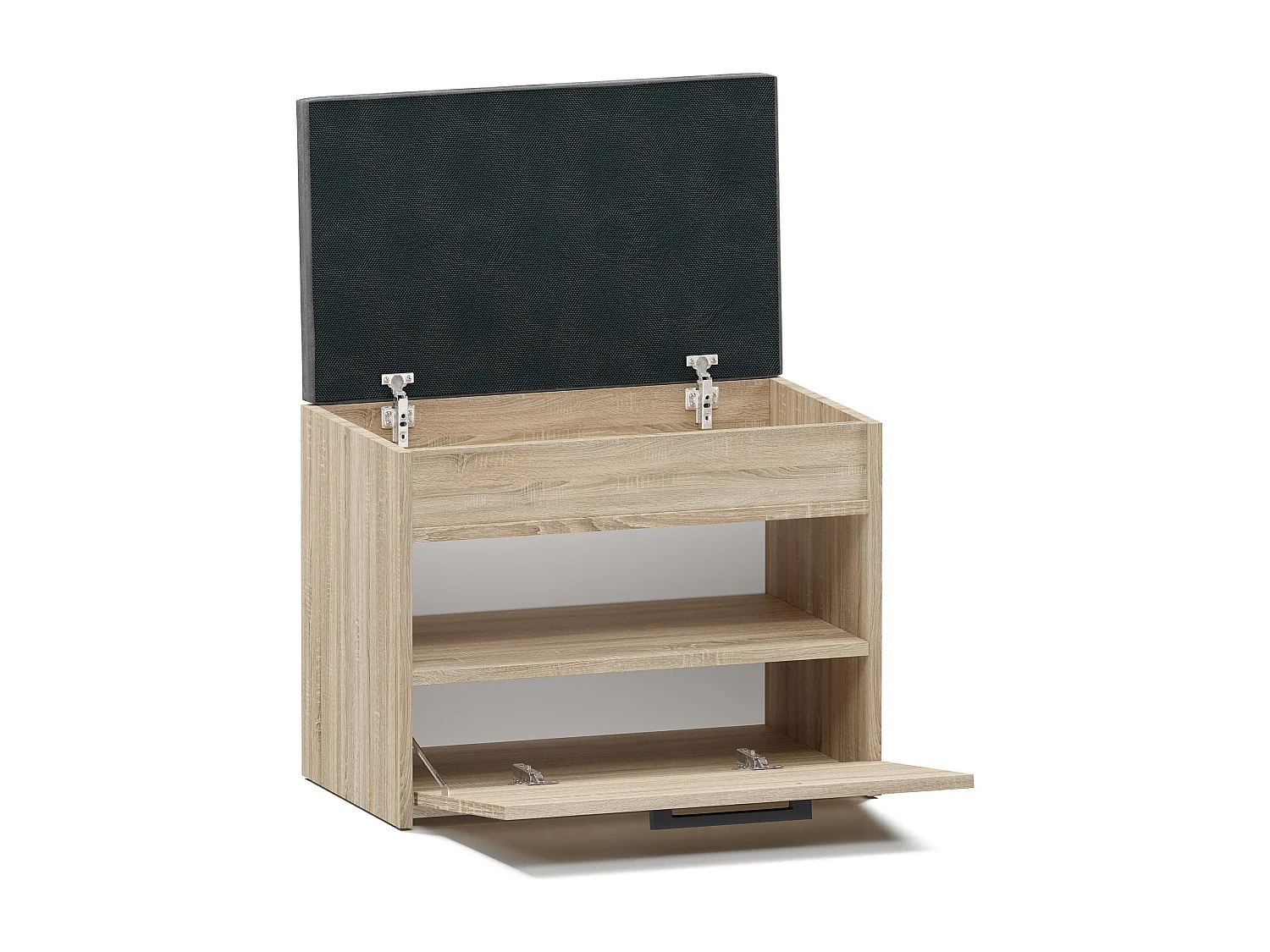 Scarpiera con panca 60x49x35 cm rovere chiaro SCAT7