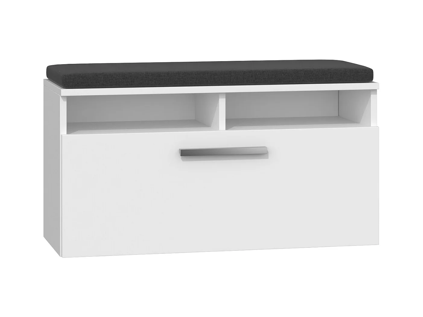 Scarpiera con seduta 85x46x35 cm bianca SCAT4