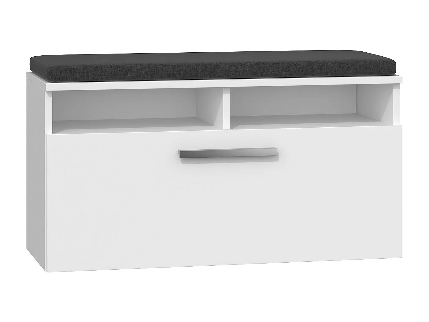 Scarpiera con seduta 85x46x35 cm bianca SCAT4