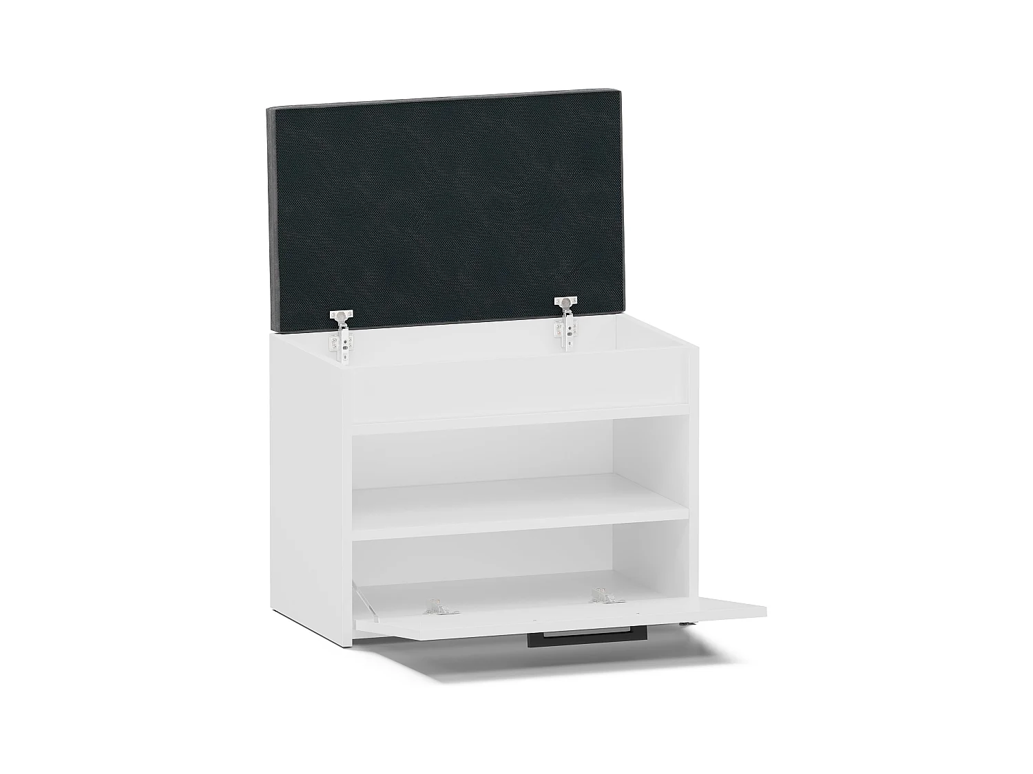 Scarpiera con panca 60x49x35 cm bianca SCAT7