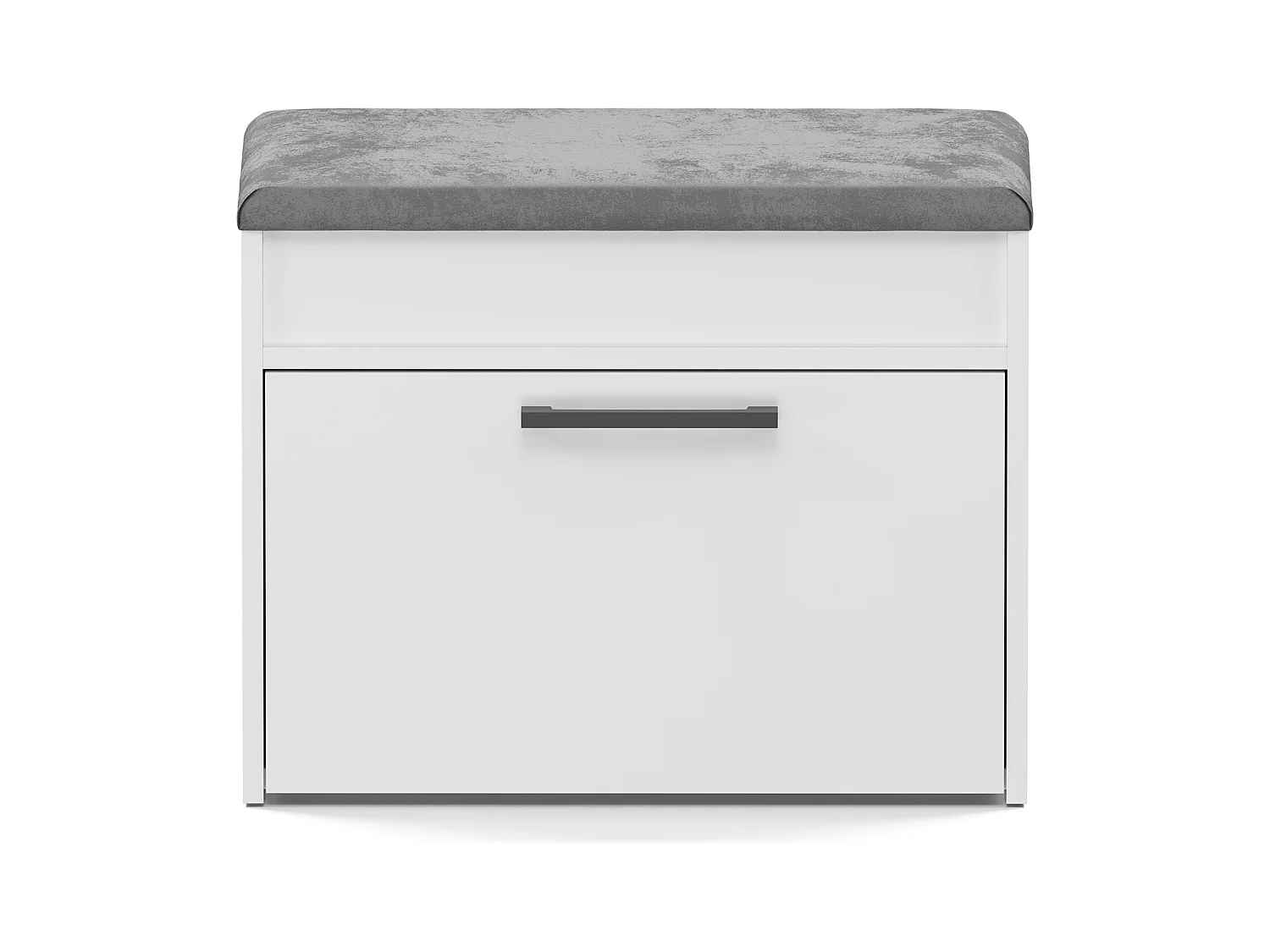 Scarpiera con panca 60x49x35 cm bianca SCAT7