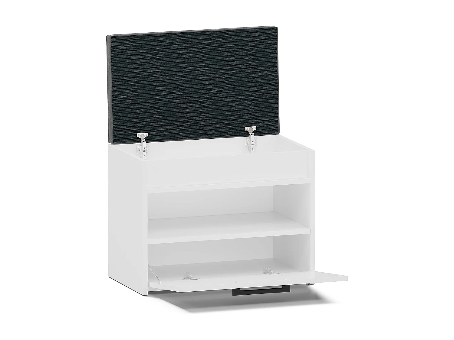 Scarpiera con panca 60x49x35 cm bianca SCAT7