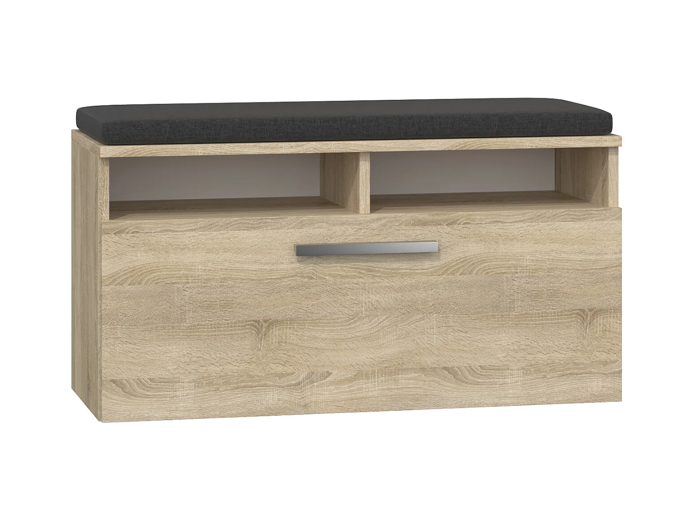 Scarpiera con seduta 85x46x35 cm rovere chiaro SCAT4