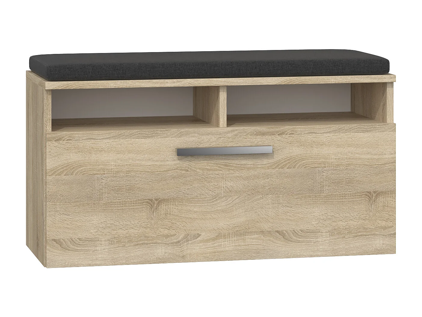 Scarpiera con seduta 85x46x35 cm rovere chiaro SCAT4