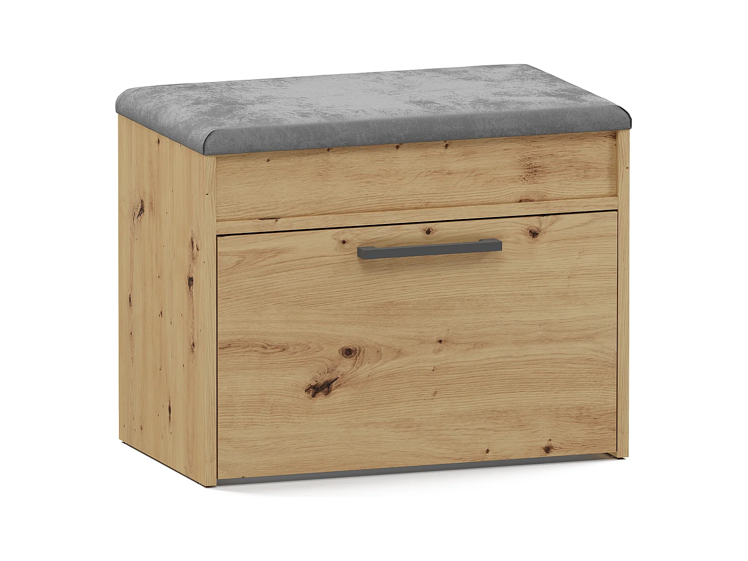 Scarpiera con panca 60x49x35 cm rovere naturale SCAT7