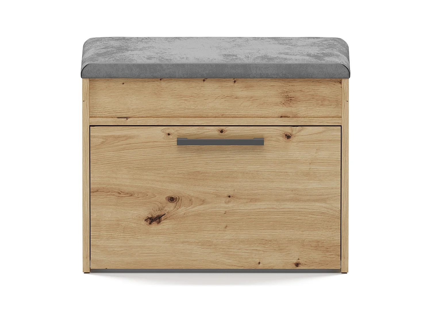 Scarpiera con panca 60x49x35 cm rovere naturale SCAT7
