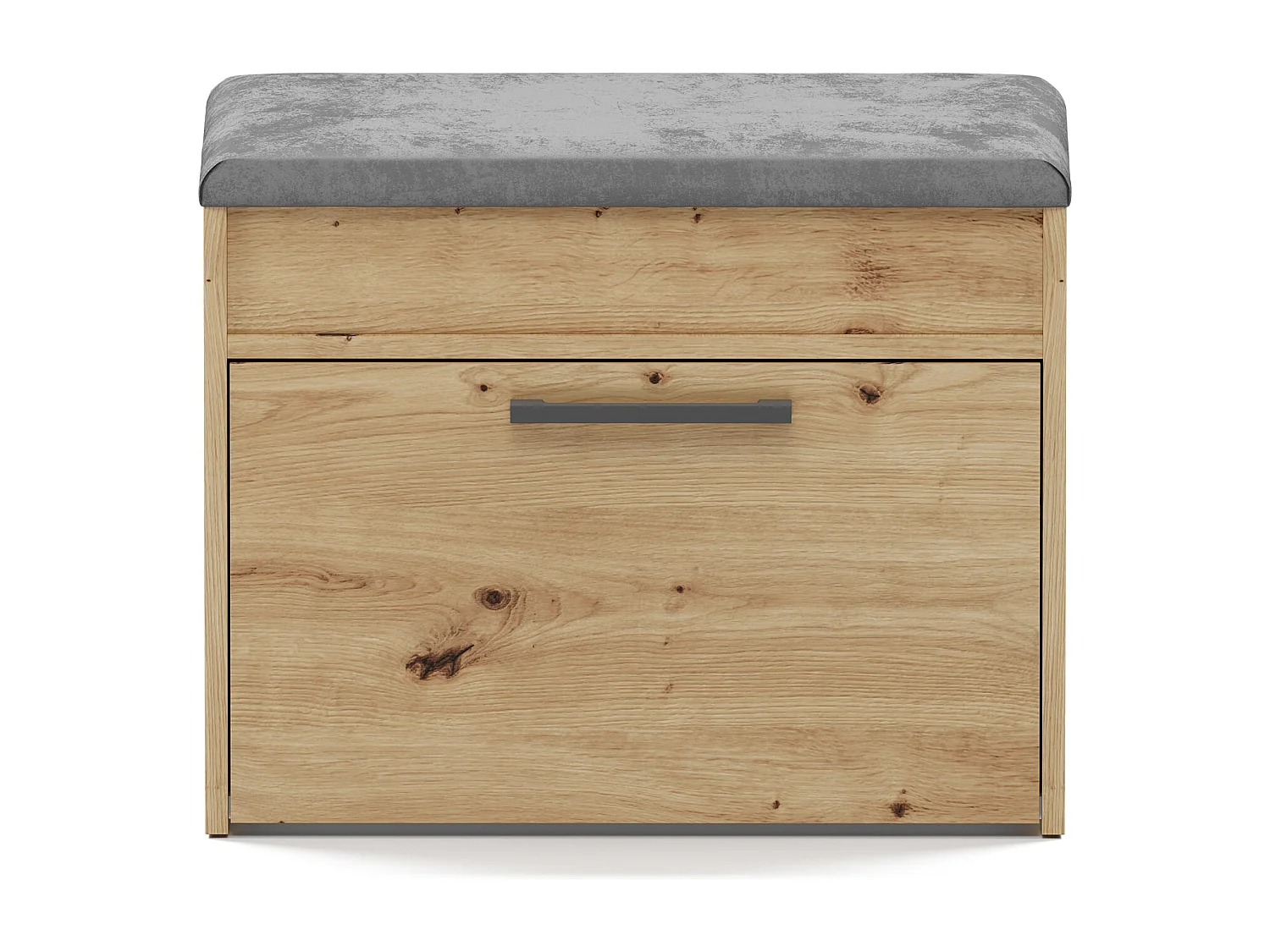 Scarpiera con panca 60x49x35 cm rovere naturale SCAT7