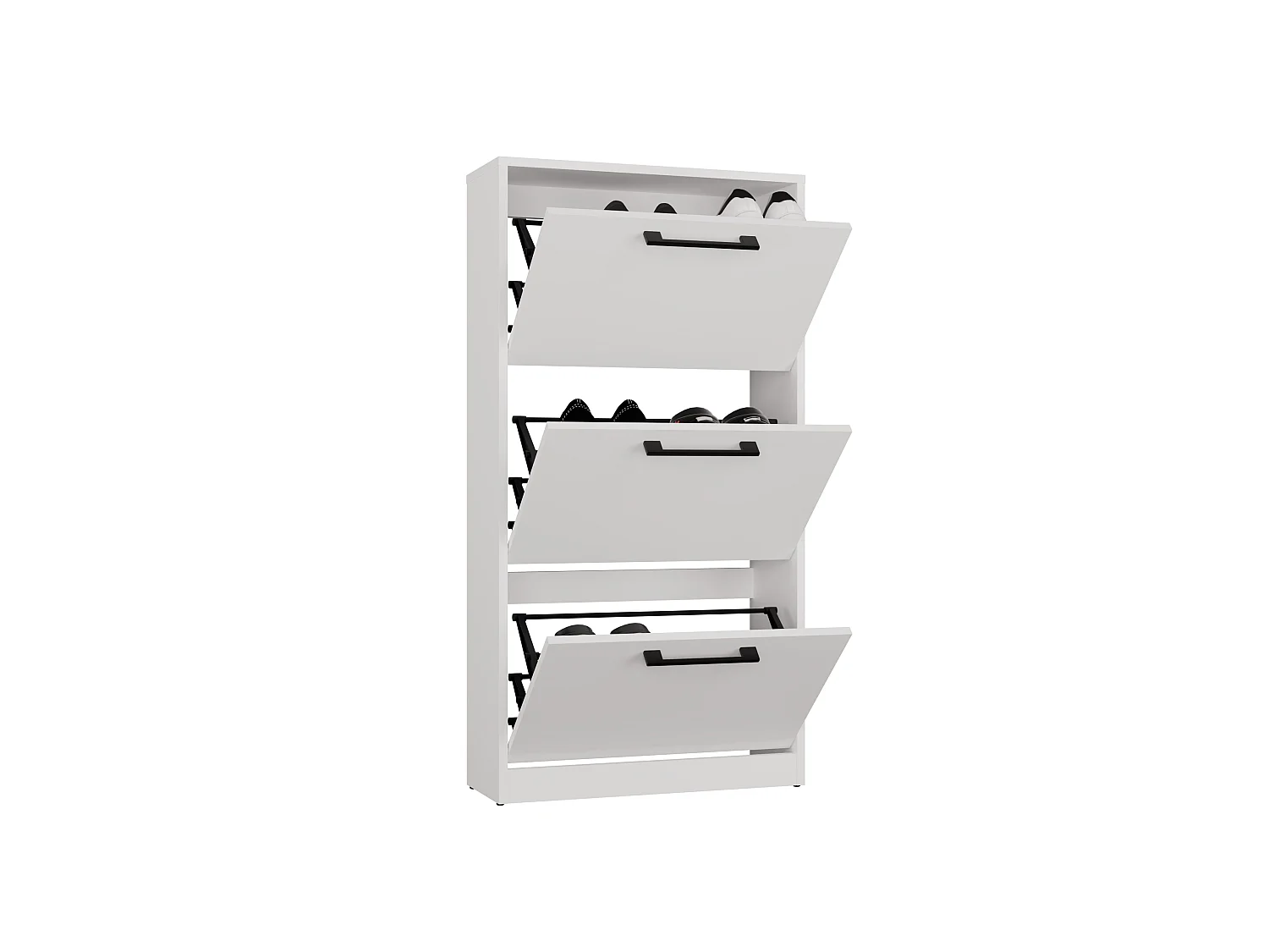 Scarpiera moderna 60x116x28 cm bianco SCAT3