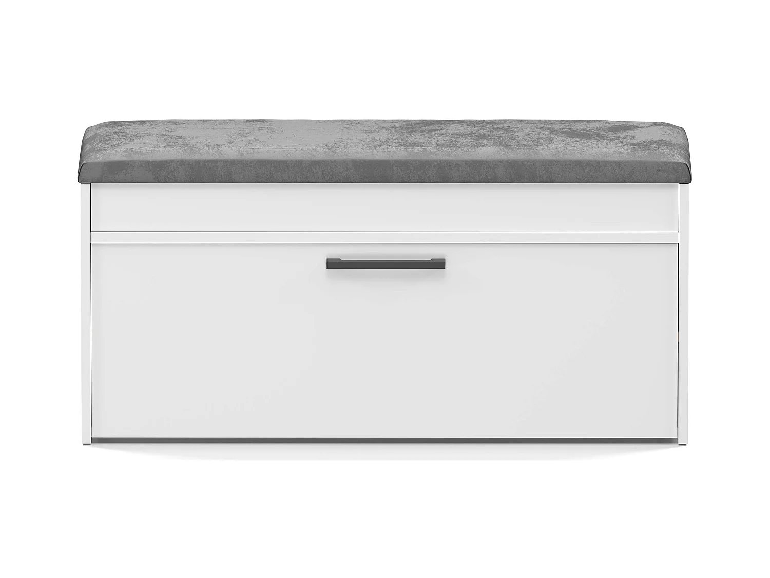 Scarpiera con panca 100x49x35 cm bianco SCAT6