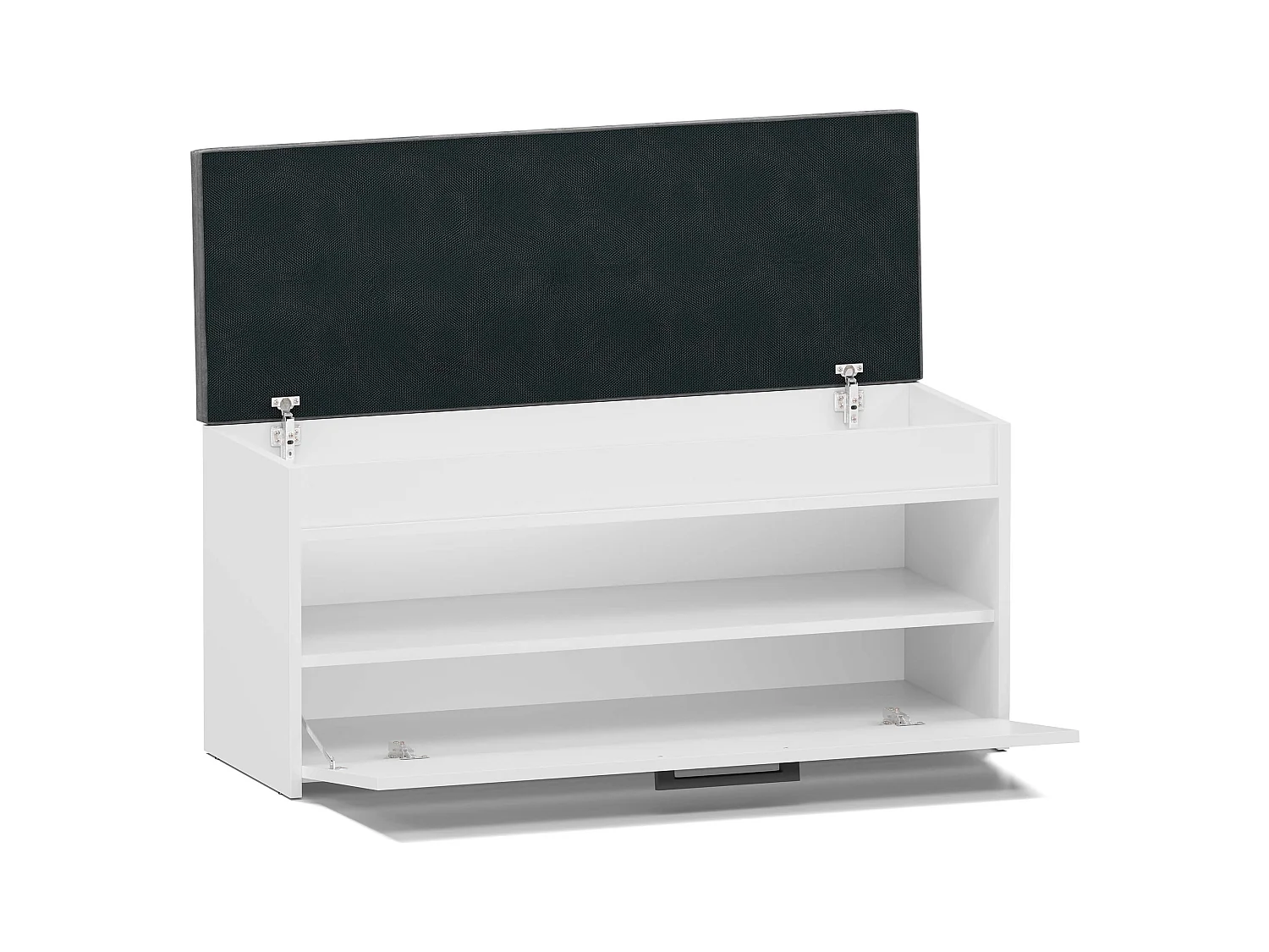 Scarpiera con panca 100x49x35 cm bianco SCAT6