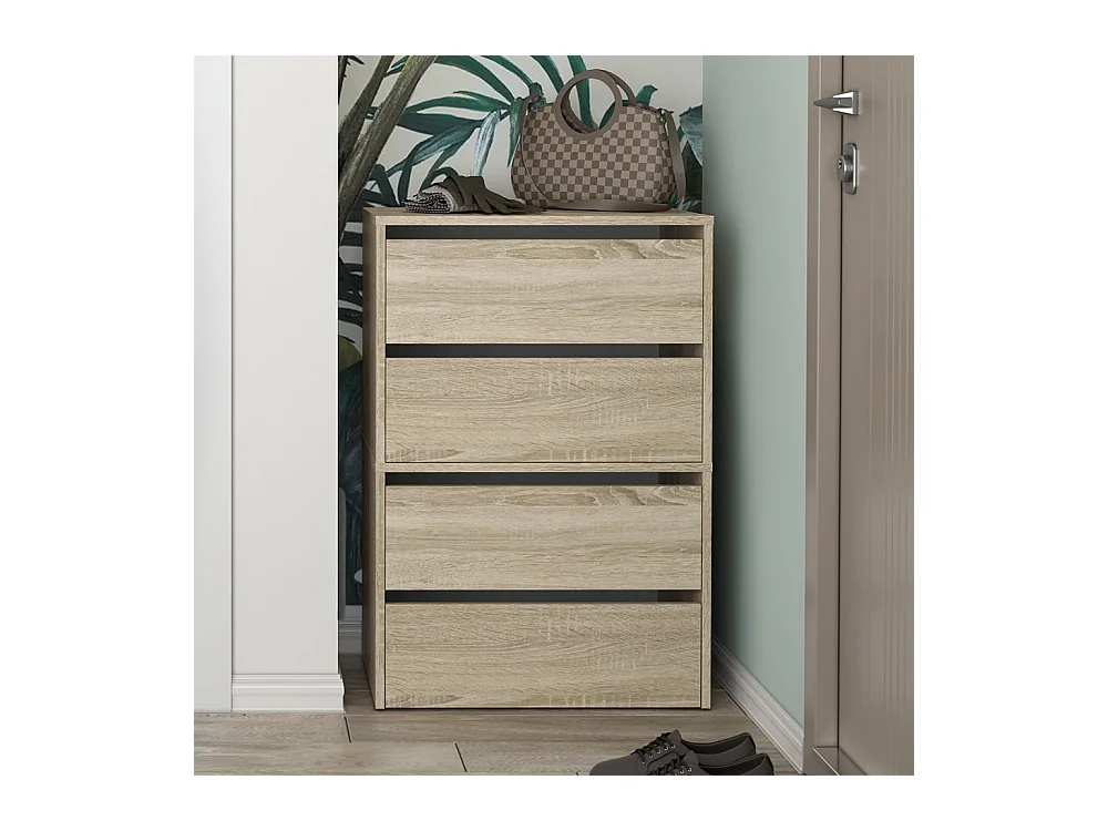 Scarpiera ingresso 60x88x36 cm rovere chiaro SCAT2