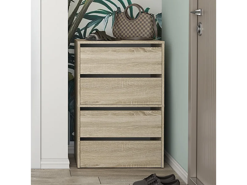 Scarpiera ingresso 60x88x36 cm rovere chiaro SCAT2