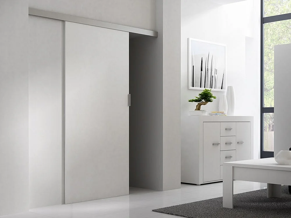 Porta scorrevole da interno 86x205cm binario singolo bianca PST1
