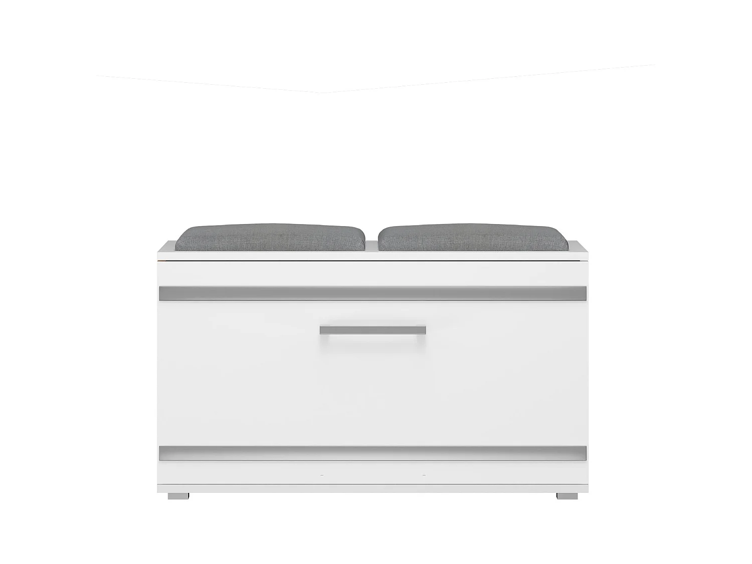 Scarpiera salvaspazio 85x45x35 con seduta bianca SCAT5