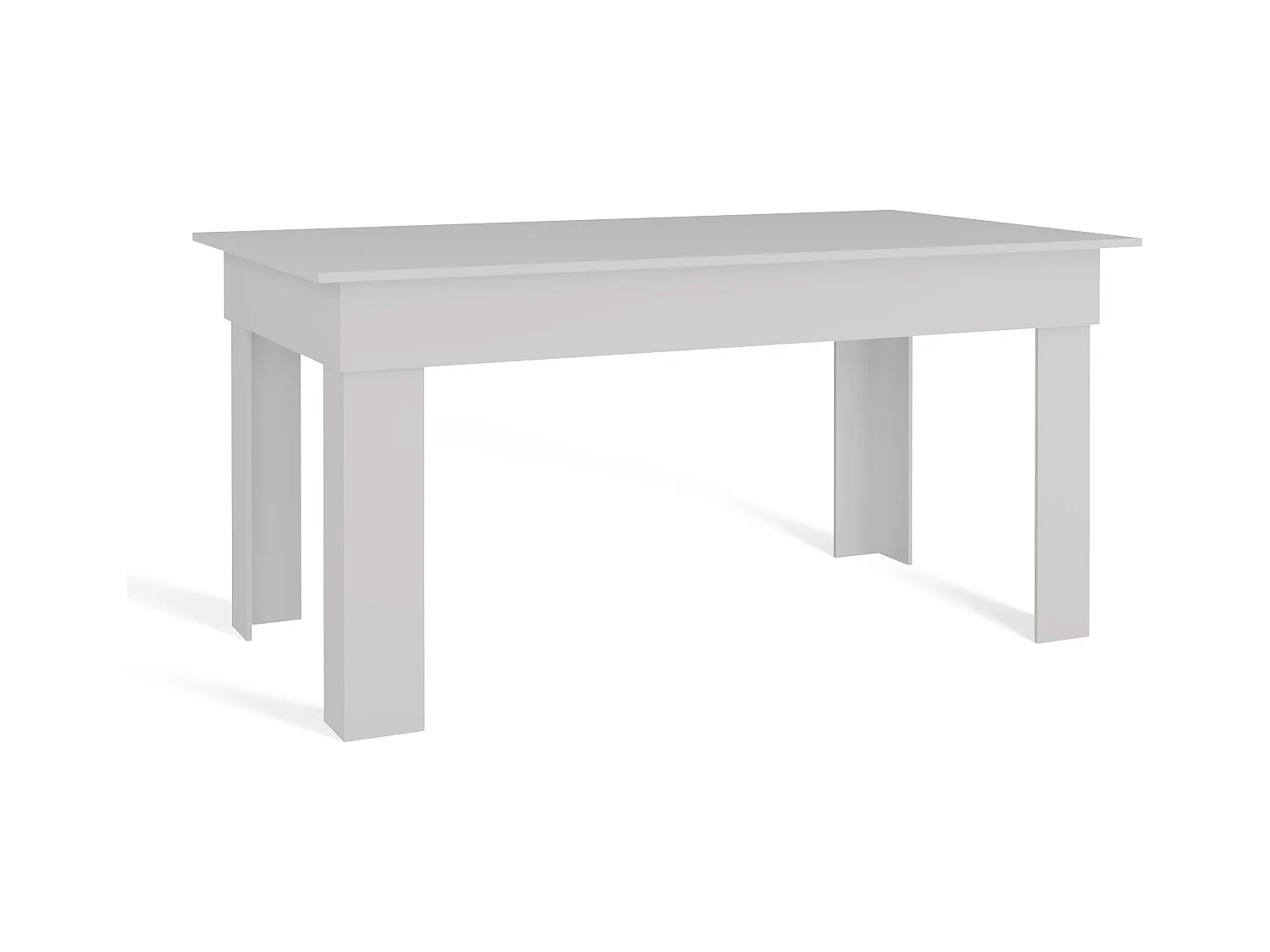 Tavolo da pranzo 160x75x80 cm bianco TPT1