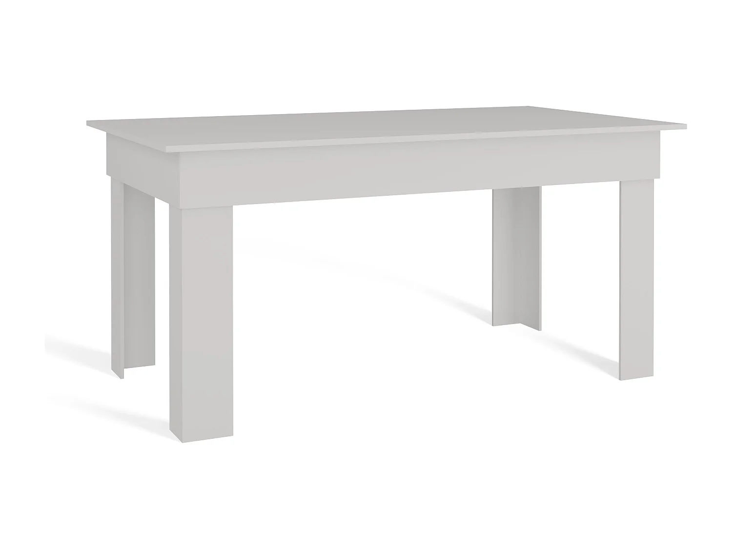 Tavolo da pranzo 160x75x80 cm bianco TPT1
