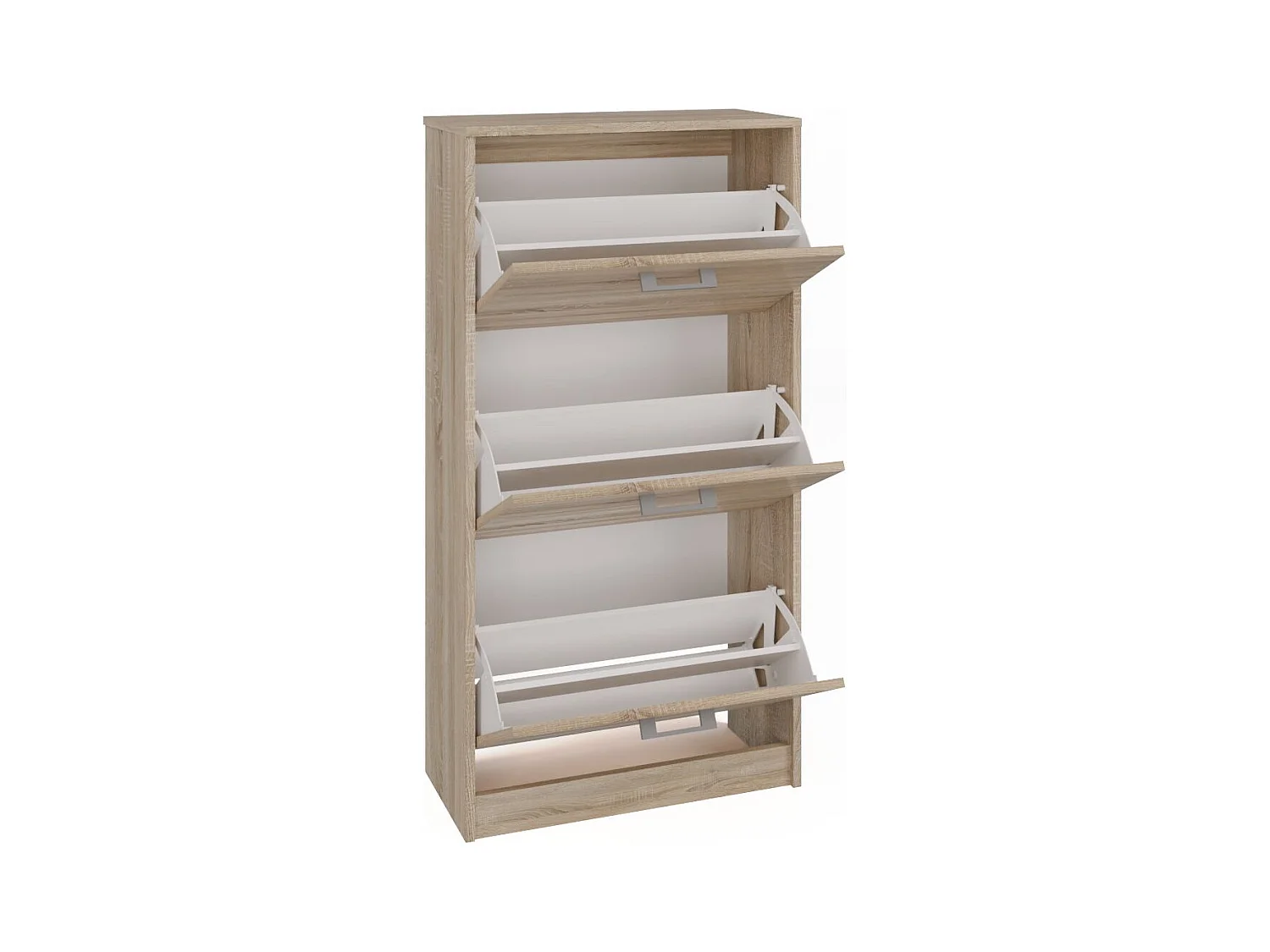 Scarpiera moderna 60x116x28 cm rovere chiaro SCAT3