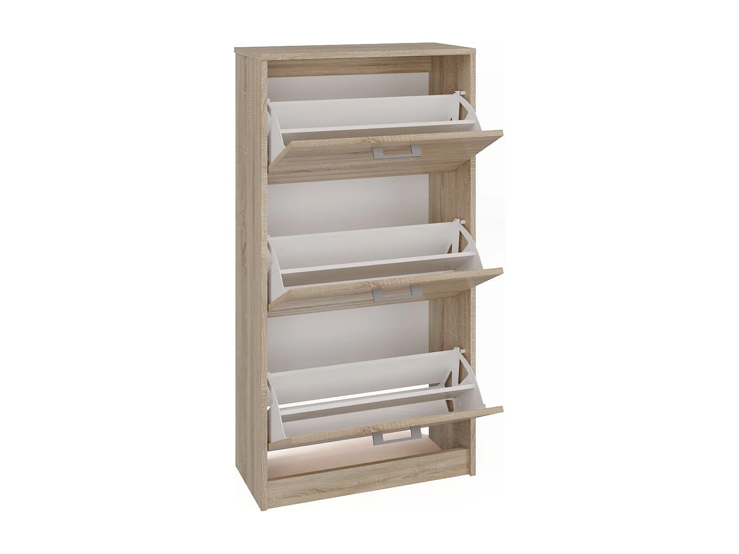 Scarpiera moderna 60x116x28 cm rovere chiaro SCAT3