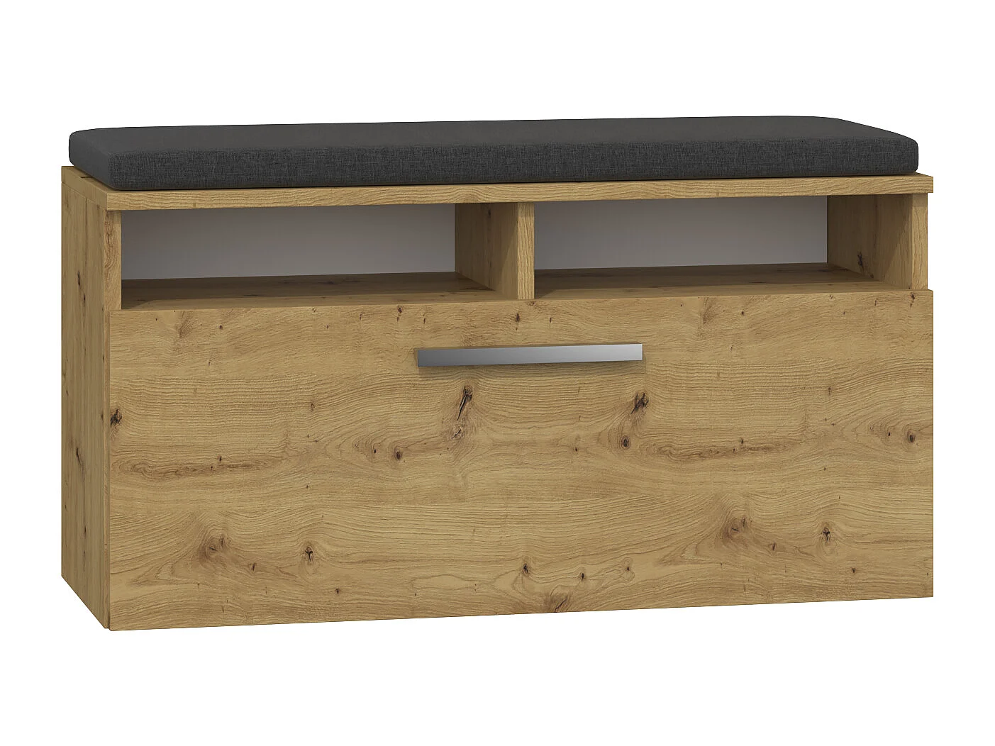 Scarpiera con seduta 85x46x35 cm rovere SCAT4
