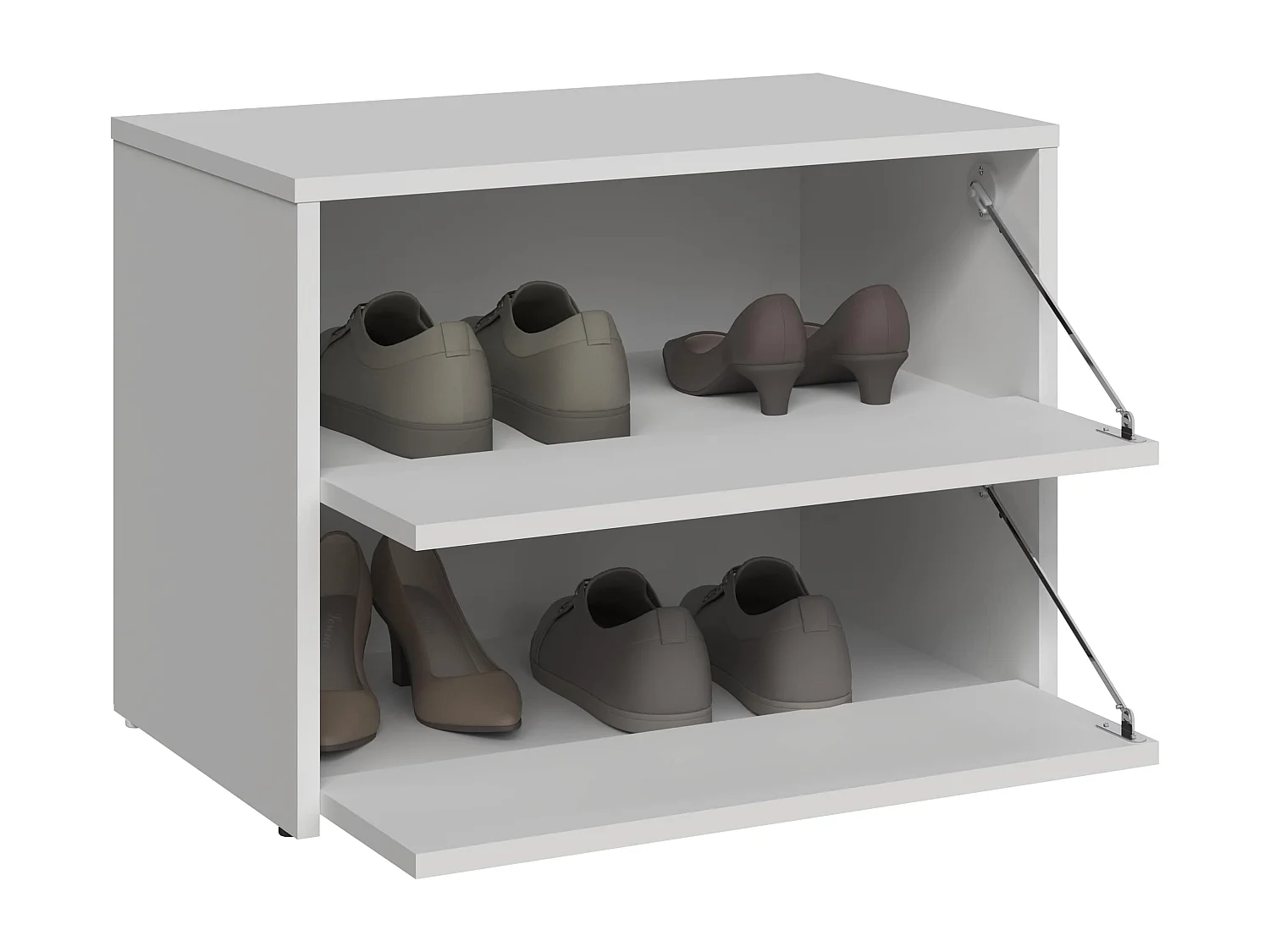 Scarpiera piccola per ingresso 60x44x36 cm bianco SCAT1