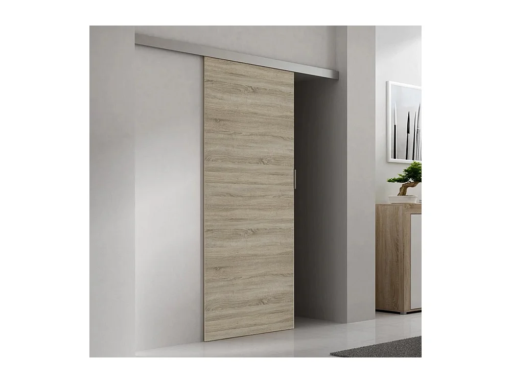 Porta scorrevole da interno 86x205cm binario singolo rovere chiaro PST1