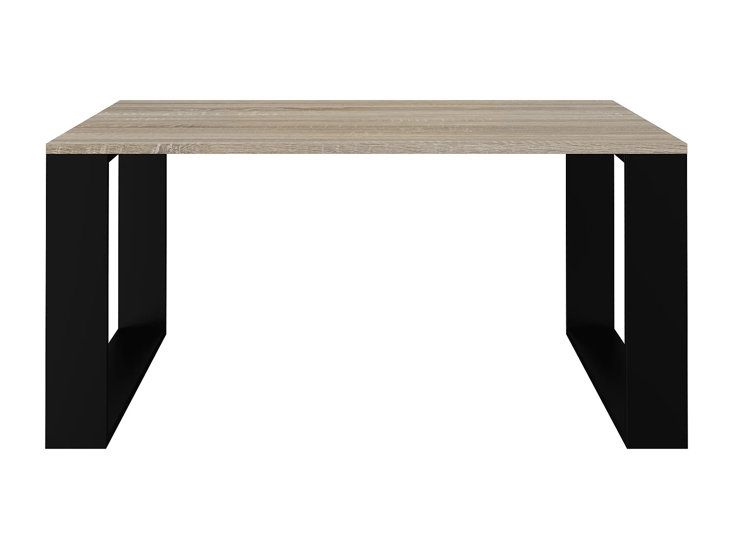 Tavolino da salotto moderno 58x50x90 cm rovere chiaro/nero TST8