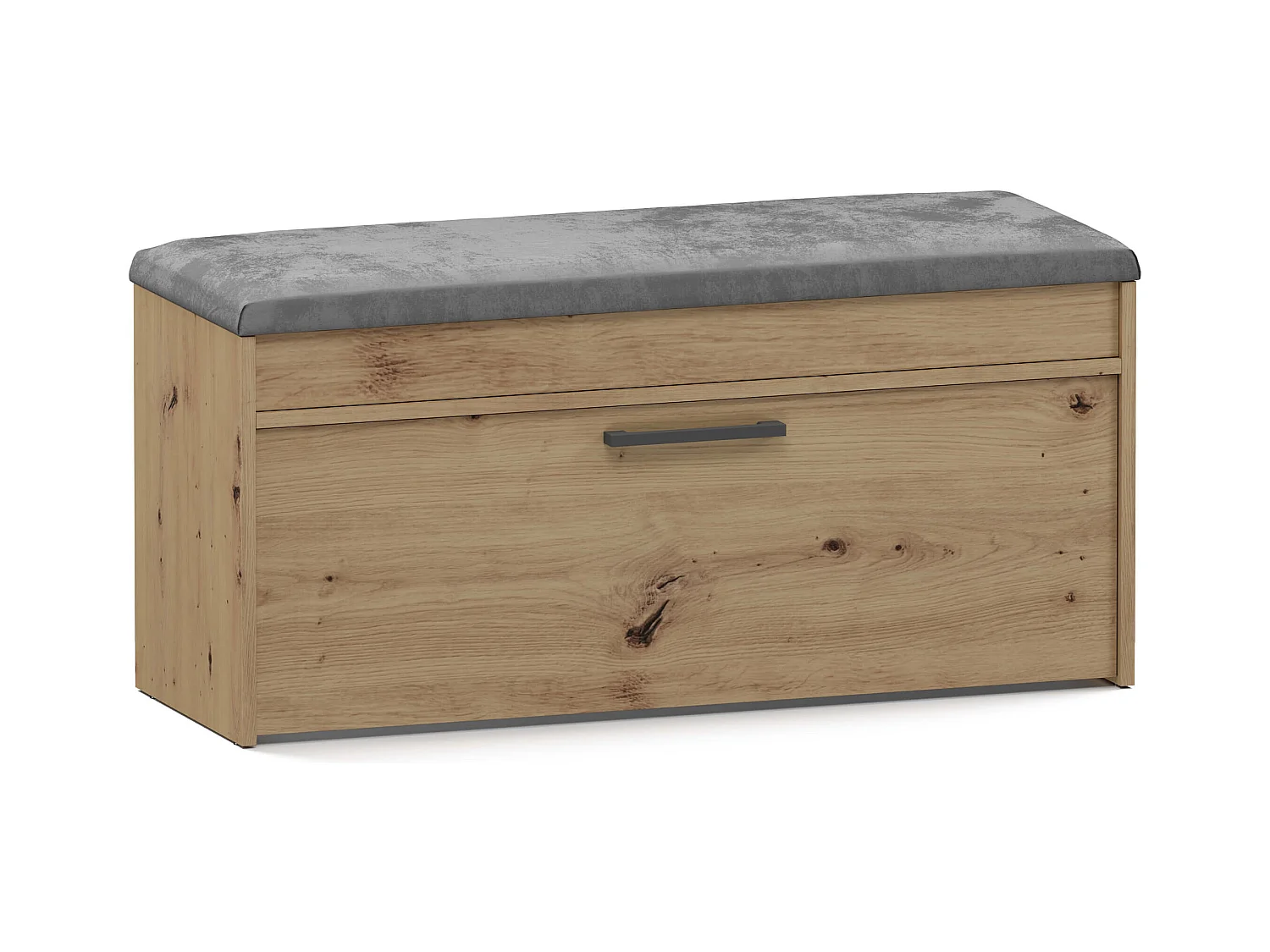 Scarpiera con panca 100x49x35 cm rovere naturale SCAT6