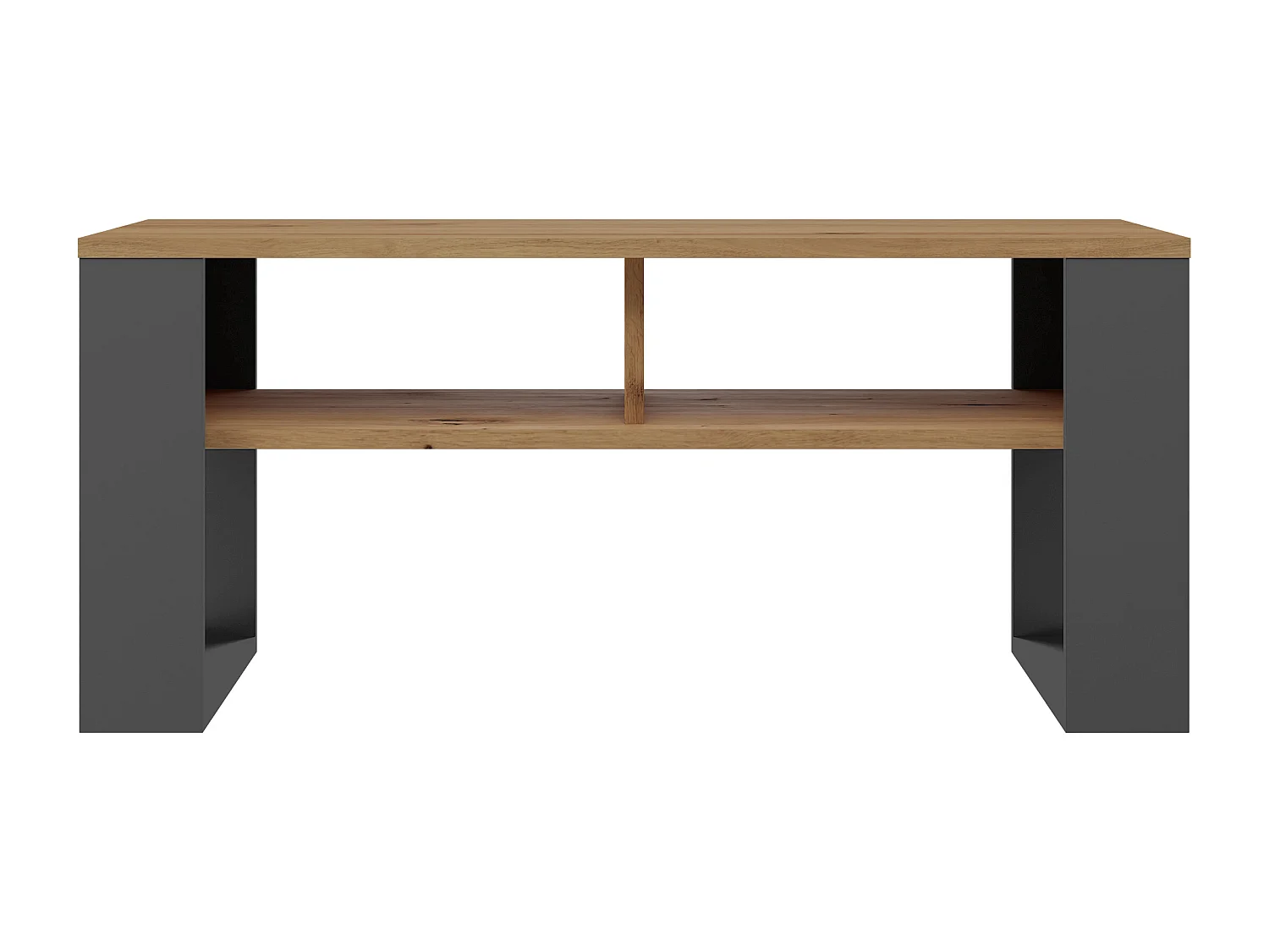 Tavolino da salotto 58x50x90 cm rovere e antracite TST10