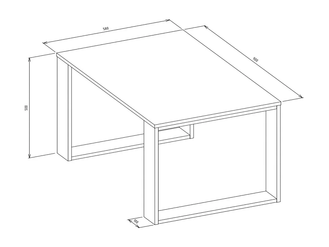 Tavolino da salotto moderno 58x50x90 cm bianco/nero TST8
