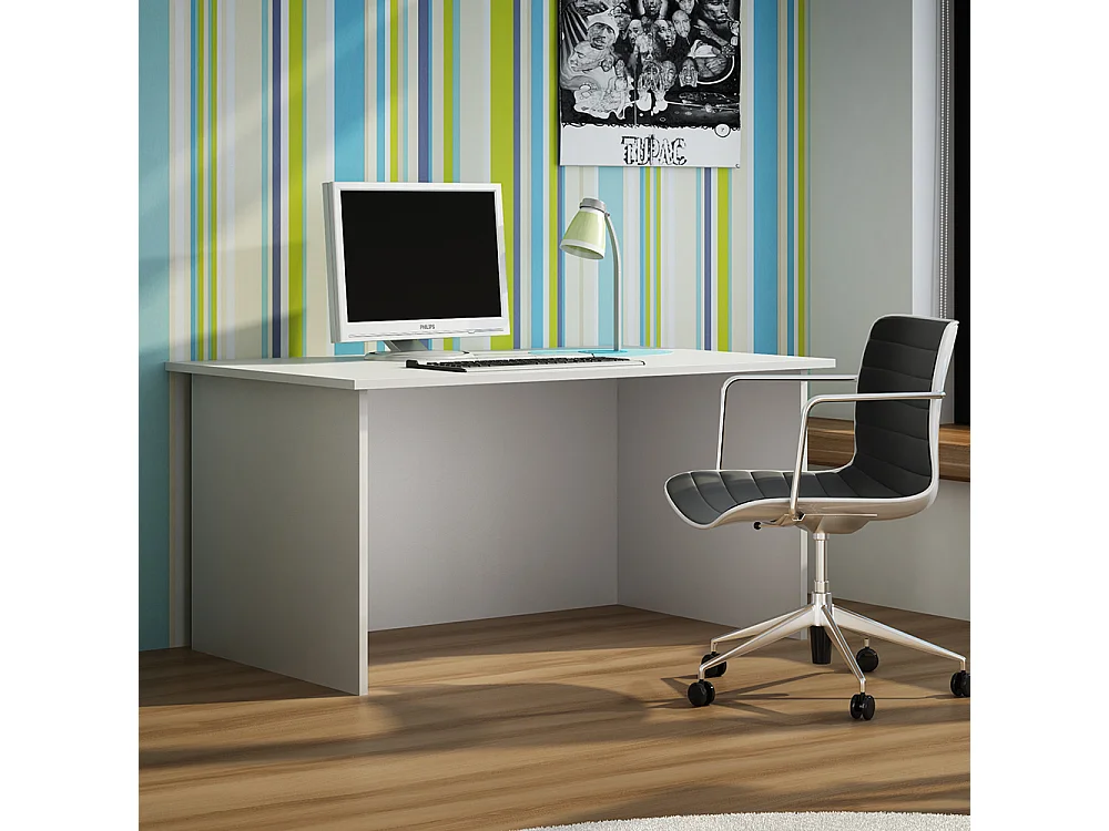 Scrivania moderna 120x75x60 cm bianca SCT1