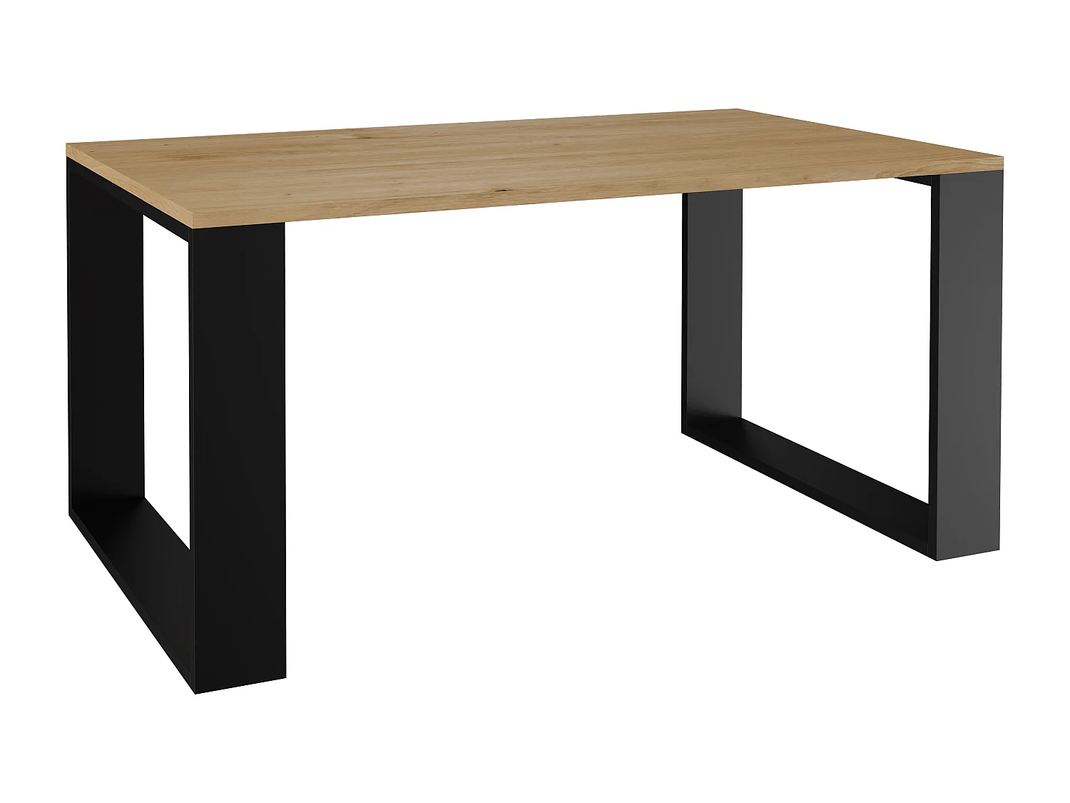 Tavolino da salotto moderno 58x50x90 cm rovere/nero TST8