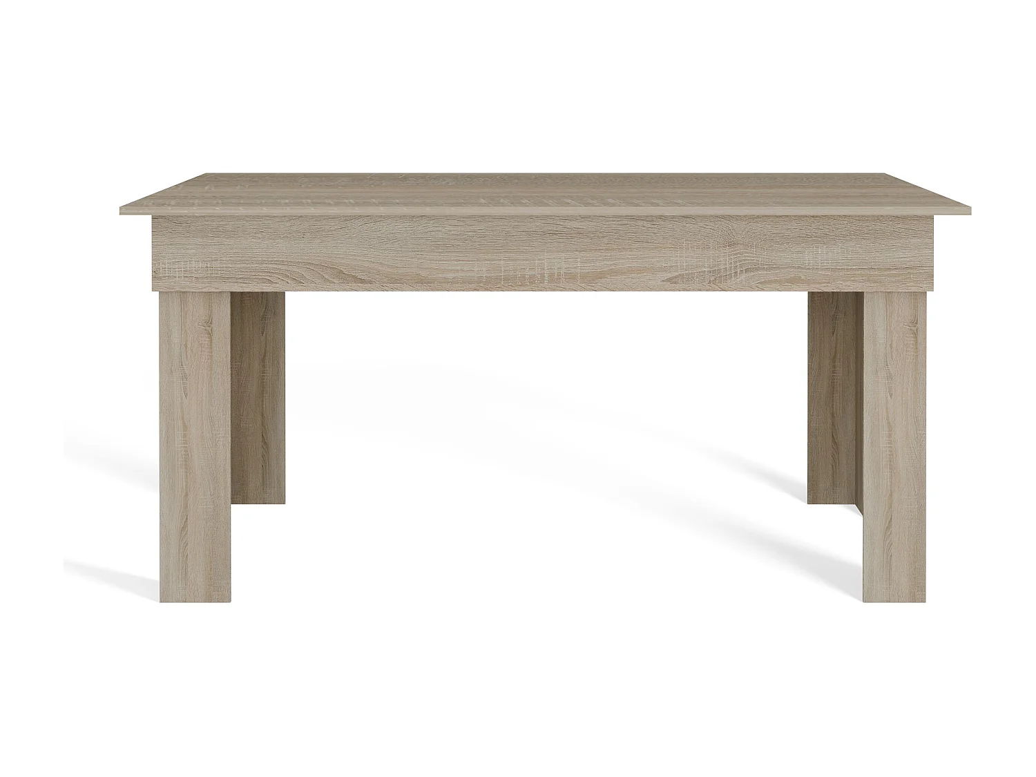 Tavolo da pranzo 160x75x80 cm rovere chiaro TPT1