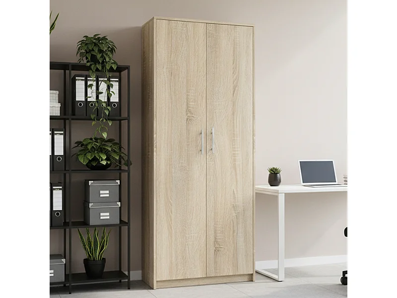 Armadio ufficio 74x180x35 cm rovere chiaro AT1