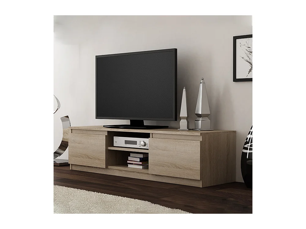 Mobile TV moderno 140 cm rovere chiaro PTVT2