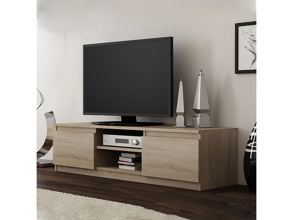 Mobile TV moderno 140 cm rovere chiaro PTVT2